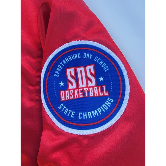 Retro 80's Style S Zion Williamson 100% Satin Team Jacket Carolina State Champs - Picture 5 of 8